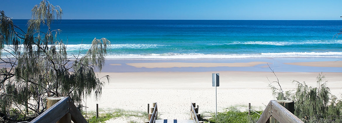 Beach access at Sunset Beach House Holiday Home | Featured for Sunshine Coast Events 2021.