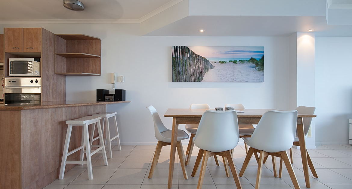 Kitchen and dining at Villa Seascapes | Sunshine Coast Holiday Homes