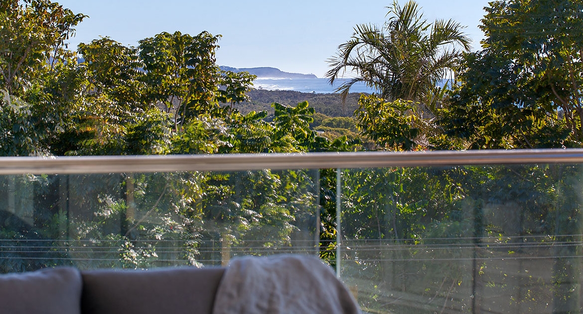 View of the ocean at Sea Renity Coolum Beach | Sunshine Coast Holiday Homes