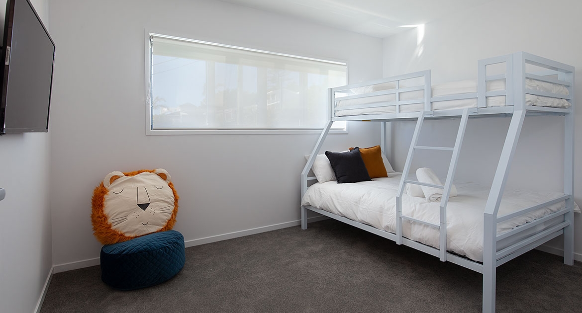 Double bunk bed at Sea Renity Coolum Beach | Sunshine Coast Holiday Homes