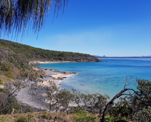View of the beach on a sunny day | Top Sunshine Coast Walking Trails